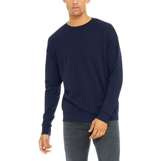 (XL, Navy) Bella + Canvas Unisex Adult Fleece Drop Shoulder Sweatshirt