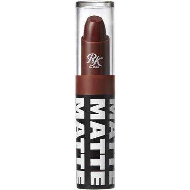Ruby Kisses Lipstick  Matte Finish  Long-Lasting  Highly Pigmented  Smooth Apply  Full Coverage Lip Color Makeup (Nut-Ella)