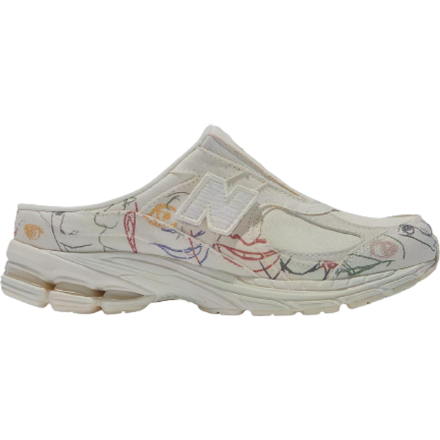 Men's New Balance x Bryant Giles 2002R Mule - White, White