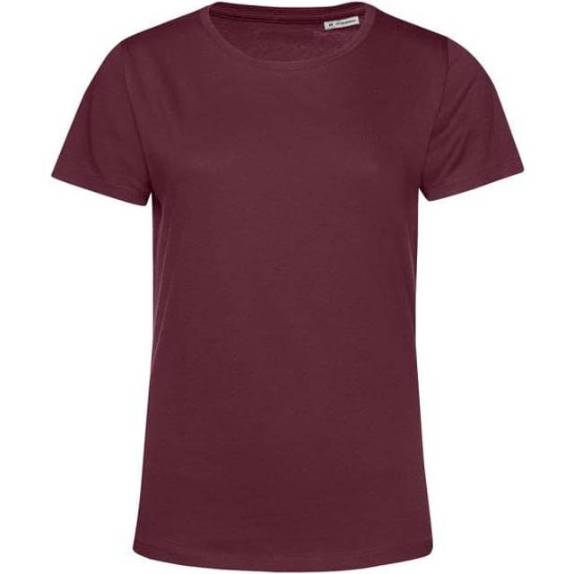 (M, Burgundy) B&C Womens/Ladies E150 Organic Short-Sleeved T-Shirt