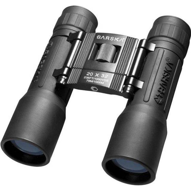 Barska Optics - Binoculars AB10670 20x32 Lucid View- Black- Compact- Blue Lens