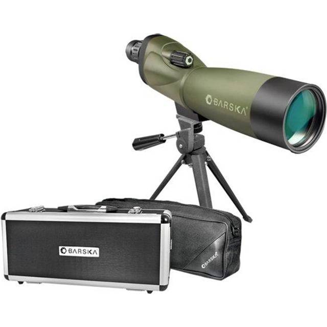 Barska Optics - Binoculars AD10528 20-60x70 WP- Blackhawk- Straight- MC- Green Lens w -Tripod- Soft CC & Premium HC