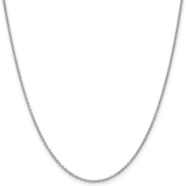 Quality Gold PEN74-20 1 mm x 20 in. 14K White Gold Cable Chain