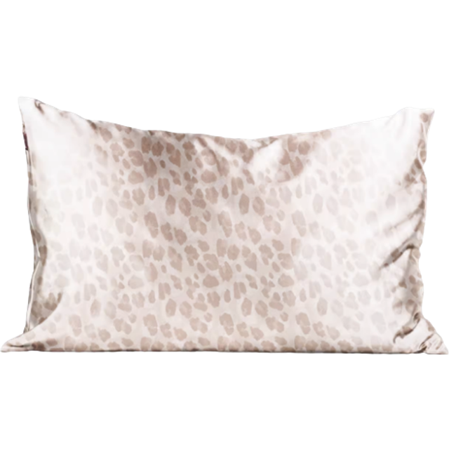 Kitsch Satinörngott med Dragkedja för Hår och Hud, Mjukare Än Silkesörngott, Queen Size, Släta Örngott, Maskintvättbara, Rynkfria, Kylande Satinörngott Standardstorlek 19"x26", Leopard