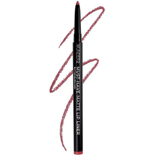 WUNDERBROW MUST-HAVE-MATTE LIP LINER Long Lasting Twist Up Matte Lipliner, Better Burgundy