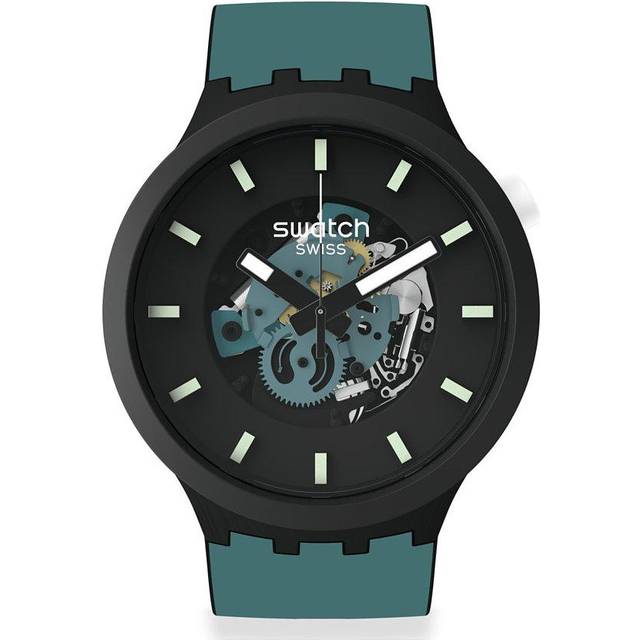 Swatch Night Trip Watch SB03B107 - Green
