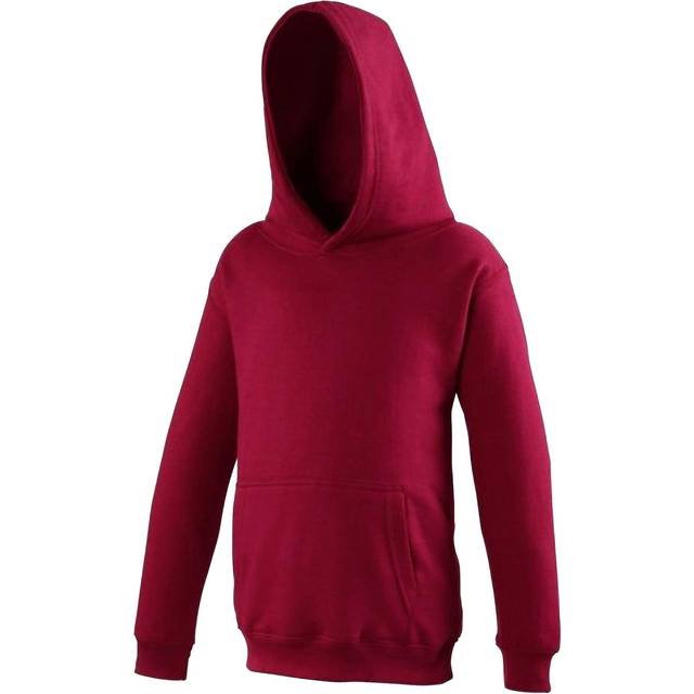 (12-13 Years, Red Hot Chilli) Awdis Kids Unisex Hooded Sweatshirt / Hoodie / Schoolwear