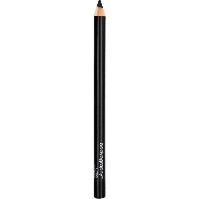 Bodyography Cream Eye Pencil (Onyx): Black Salon Wooden Waterproof Makeup Pencil w/ Coconut Oil | Long-Wearing, Cruelty-Free, Gluten-Free, Paraben-Fr
