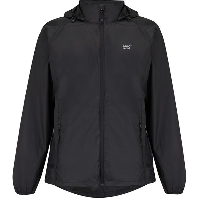Mac in a Sac Origin 2 Adult Waterproof Jacket: Jet Black: M Size: M, C