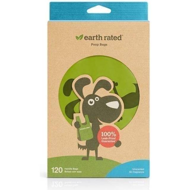 Earth Rated Dog Easy-Tie Handle Bags Unscented 120 Pack