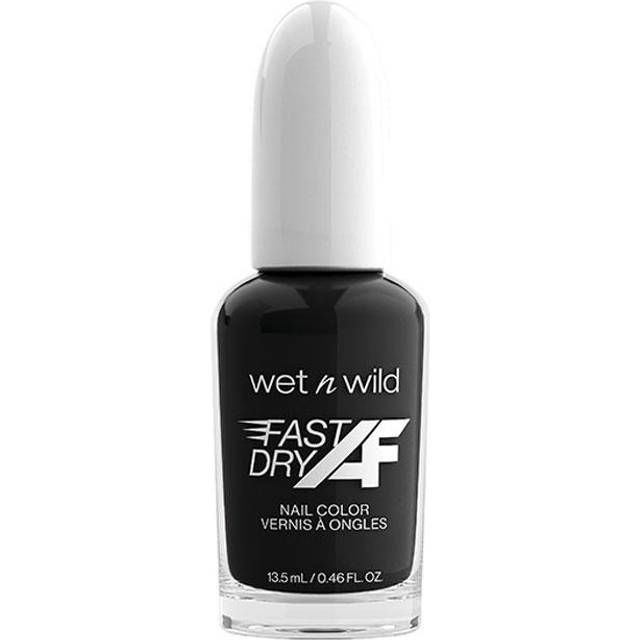 wet n wild Fast Dry AF Nail Polish Color  Black Throwing Shade  Quick Drying  40 Seconds  Long Lasting  5 Days  Shine