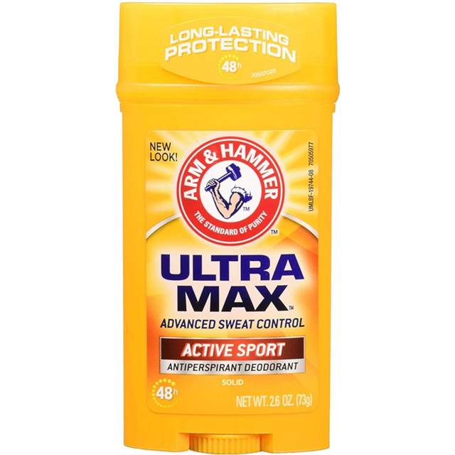Arm & Hammer, Solid Antiperspirant Deodorant, Mens, Active Sport, 73g