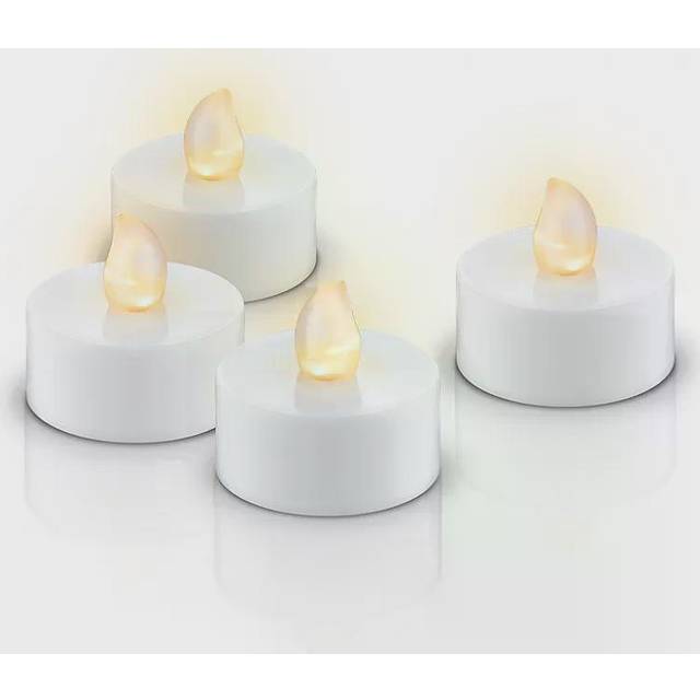 Goobay Ljusbrickor LED 4 st vit med timer