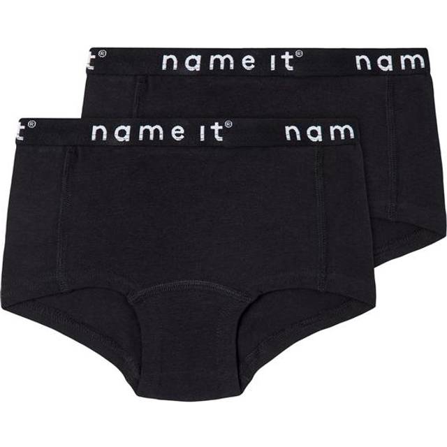 Name it 2-pak underbukser i sort til piger