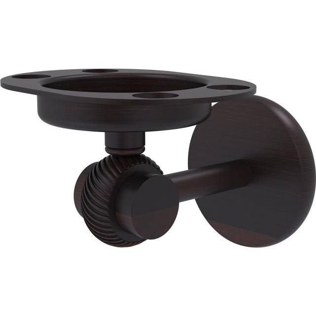 Allied Brass 7226T-VB Satellite Orbit Two Collection Tumbler and Toothbrush Holder with Twisted Accents  Venetian Bronze