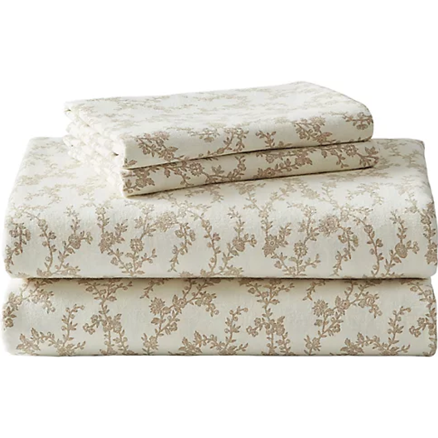 Laura Ashley Victoria Flannel Sheet Set