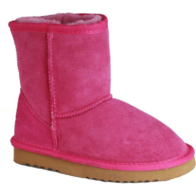 (7 Child UK, Pink) Eastern Counties Leather Childrens/Kids Charlie Sheepskin Boots