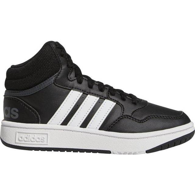 Adidas Hoops Mid Shoes unisex – barn Skor, Core Black/Cloud White/Grey Six, 28 EU