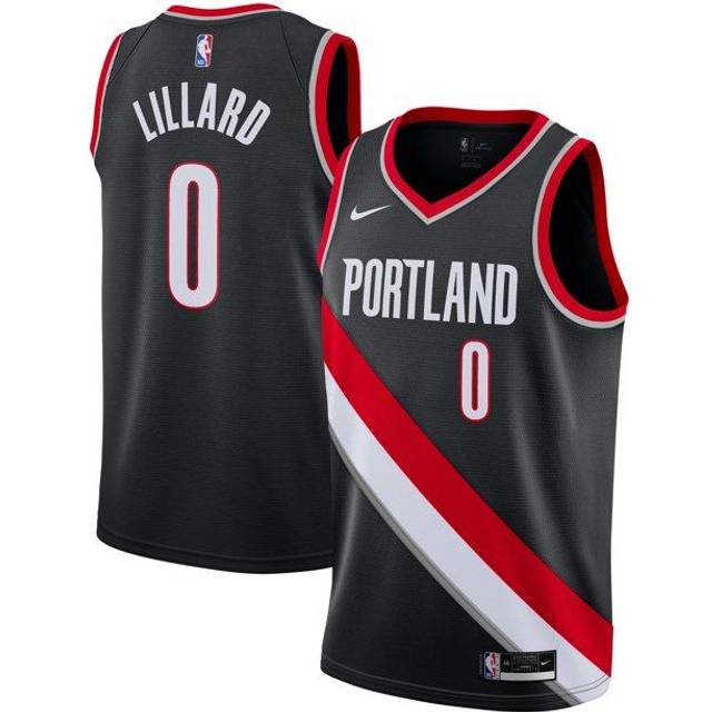 Nike NBA Basketball Jersey/Vest Jersey SW Fan Edition Blazers Lillard 0 Black CW3680-010 - XL