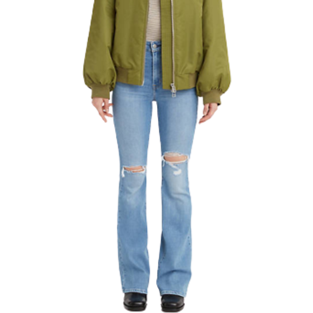 Levi's Women's 726 High Rise Flare Jeans  New Let's Talk  25 Regular