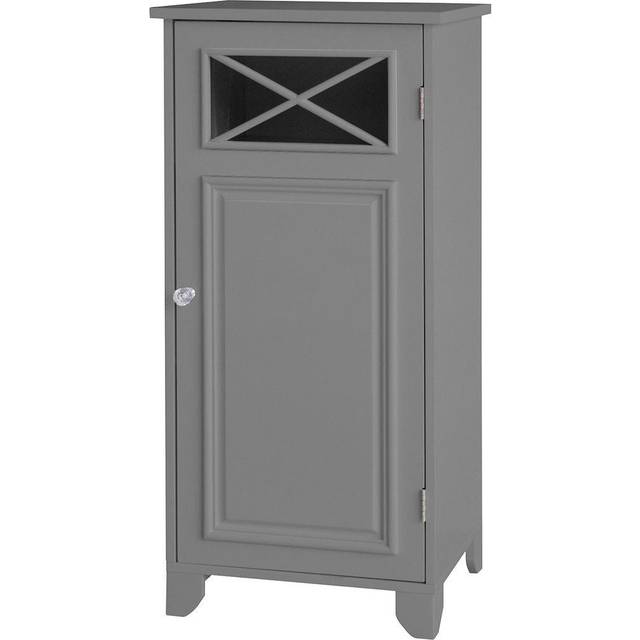 Teamson Home Dawson Bathroom Floor Cabinet With One Door - Grey, Grey