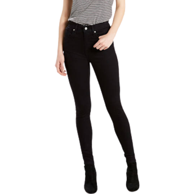 Super Skinny jeans med hög midja - Svart / New Moon - 24X30