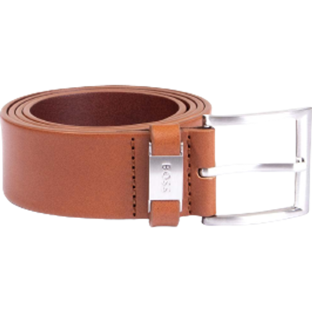 Men's BOSS Orange Connio Mens Leather Belt NOS - Brown - Size: W34