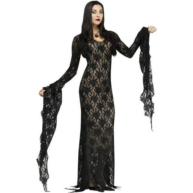 Lace Miss Darkness Adult Costume | Addams Family Costumes - Black (L)