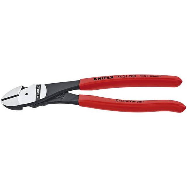 KNIPEX Tools 74 21 200  8-Inch High Leverage Angled Diagonal Cutters
