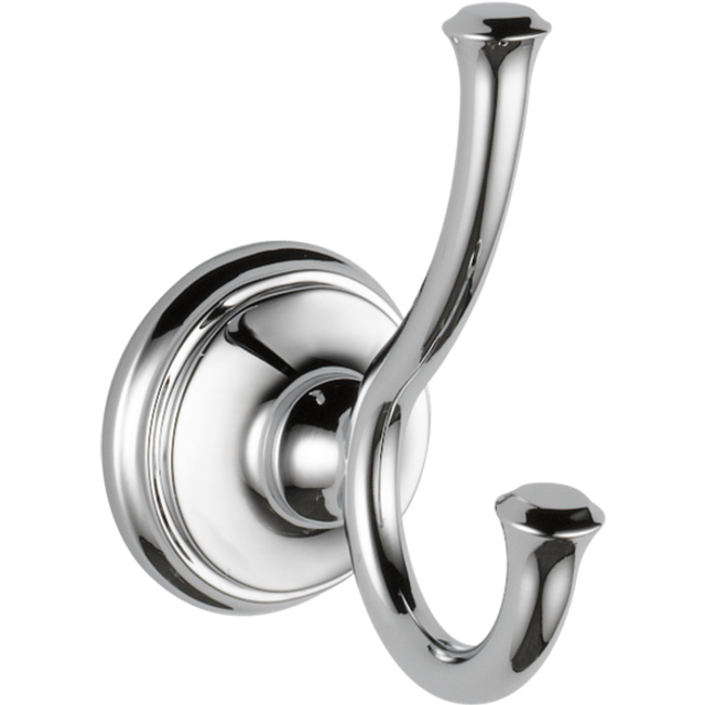 Delta 79735 Cassidy Double Towel Hook Bath Hardware Accessory in Polished Chrome
