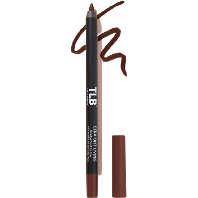 The Lip Bar | Straight Line Lip Liner | Vegan & Cruelty Free | Straight Living - Deep Brown