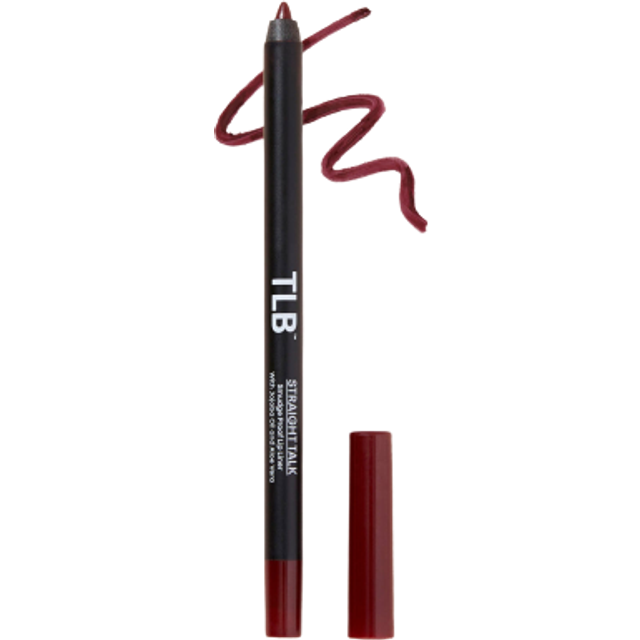 The Lip Bar | Straight Line Lip Liner | Vegan & Cruelty Free | Straight Talk - Burgundy
