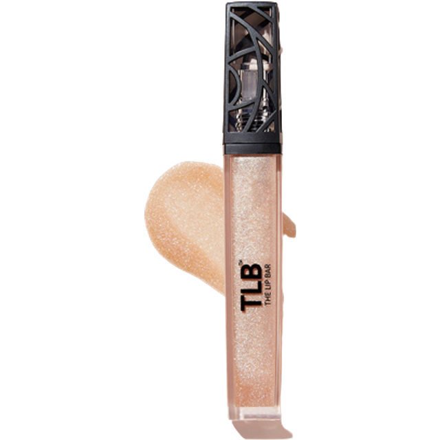 The Lip Bar Vegan NonSticky Lip Gloss with Hydrating Shea Butter for a Lightweight High Shine Finish Trophy Wife  Champagne Shimmer