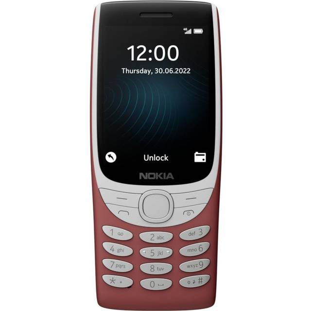 Nokia 8210 – Mobiltelefon 4G, display 2,8 tum, kamera, Bluetooth, FM-radio trådlös och MP3-spelare, användargränssnitt, stort batteri, dubbel SIM, sand, Italien