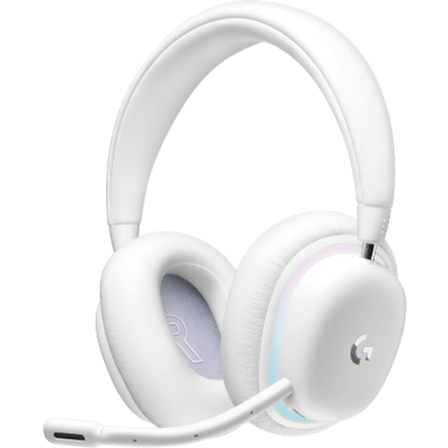 Logitech G G735 Trådlöst Headset för Spel, Anpassningsbar LIGHTSYNC RCB Belysning, LJUSHASTIGHET, Bluetooth, Avtagbar Mikrofon, Kompatibel med PC & Mac - Vit
