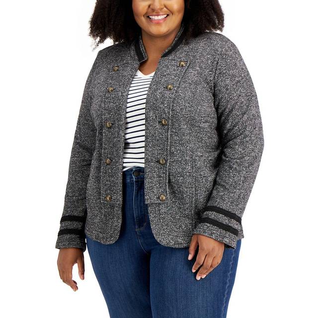 Tommy Hilfiger Women's Plus Tommy X Gigi Hadid Open Front Band Jacket