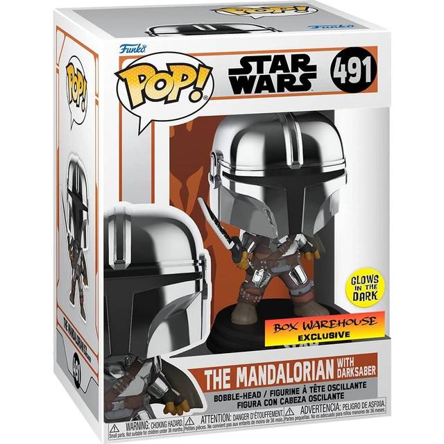 FUNKO POP! Vinylfigur: Star Wars: Mandalorian - Mandalorian (w/ Darksaber)