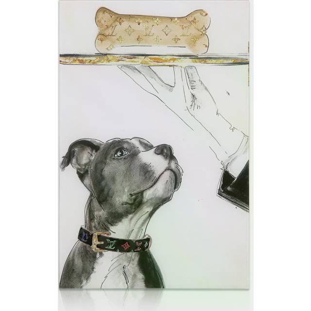 Empire Art Direct TMP-JP425-1624 Frameless Free Floating Tempered Glass Art by EAD Art Coop - Fancy Bones
