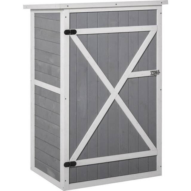 Outsunny Garden Storage Shed - Grey | TJ Hughes