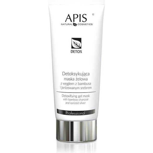 Apis Detox Gel Mask 200ml with Bamboo Charcoal and Ionized Silver 75ml