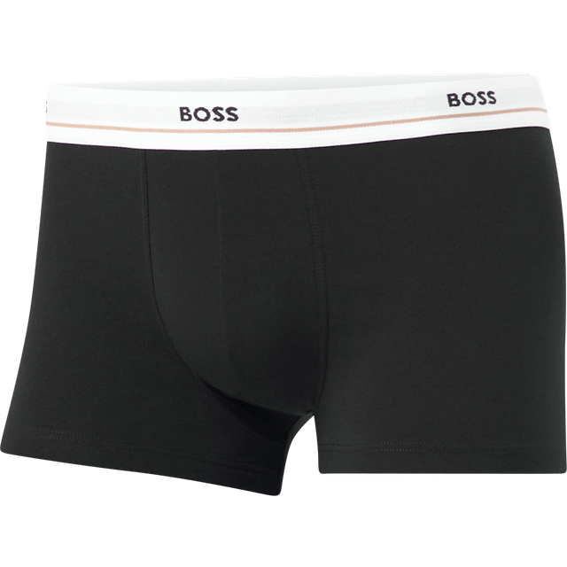 BOSS Essential Cotton Logo Waistband Trunks, Pack of 5