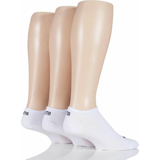 Puma Sneaker Invisible Socks (3 Pairs) - Grey/White/Black