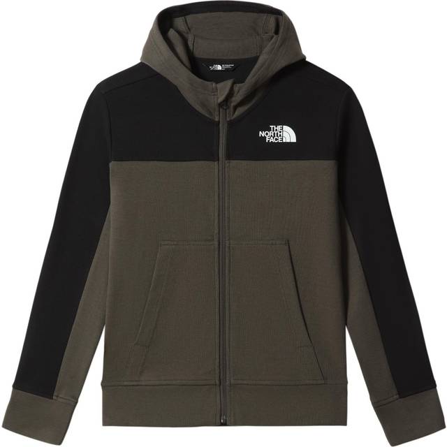 The North Face Boys Slacker Full Zip Hoodie: New Taupe Green: XL Size: