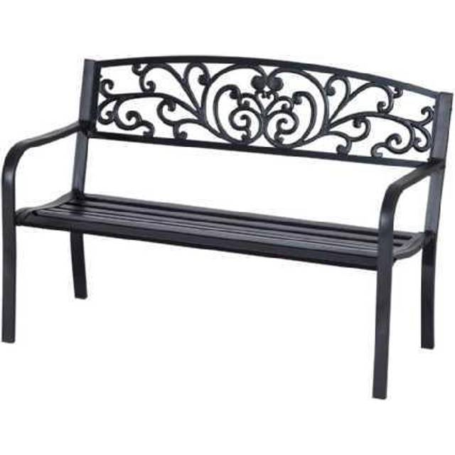Outsunny Garden Bench - Black | TJ Hughes