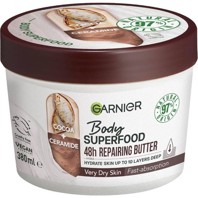 Garnier Body Superfood Repairing Body Butter with Cocoa & Ceramide Vegan