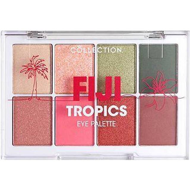 Cosmetics Intensely Pigmented Colour Eye Shadow Palette with 8 Stunning Shadows, Matte and Metallic Shades, Fiji Tropics