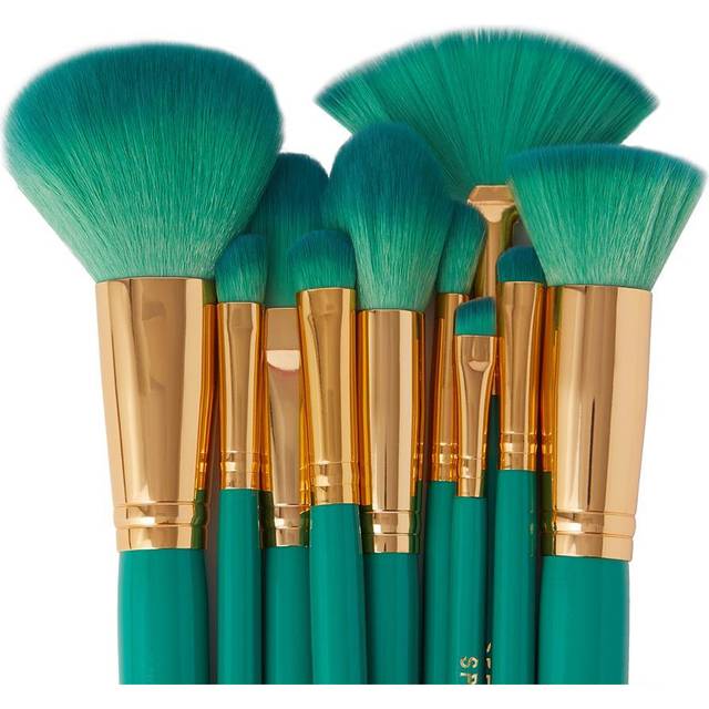 Spectrum - Everyday Sets 10 Piece Malachite Green Makeup Brush Set for Women