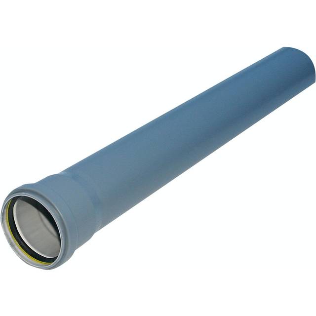 Pipelife 070033 Avloppsrör med 1 muff 50 x 1000 mm