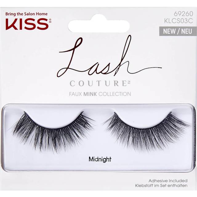 Kiss Lash Couture Faux Mink Collection False Eyelashes Midnight