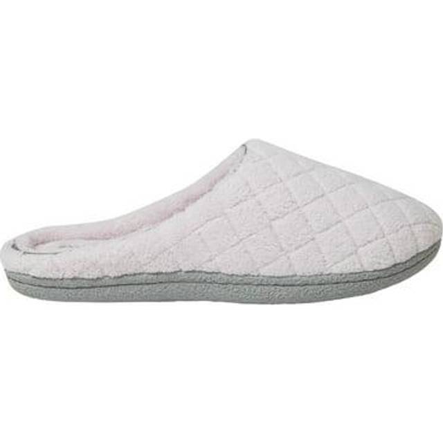 Dearfoams Womens Leslie Washable Memory Foam Terry clog with Wide Widths Slipper  Fresh Pink  Medium